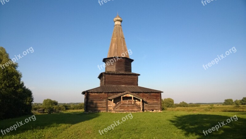 Antiquity Old Chapel Summer Wooden Structure Open-air Museum