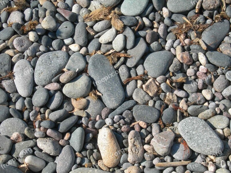 Stone Riverbed Nature Pebble Bank