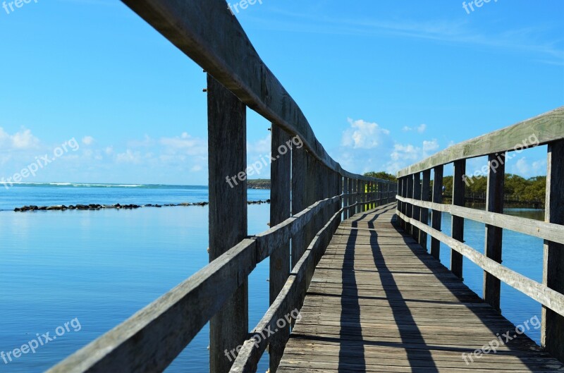 Australia Urunga Nsw Boardwalk Ocean