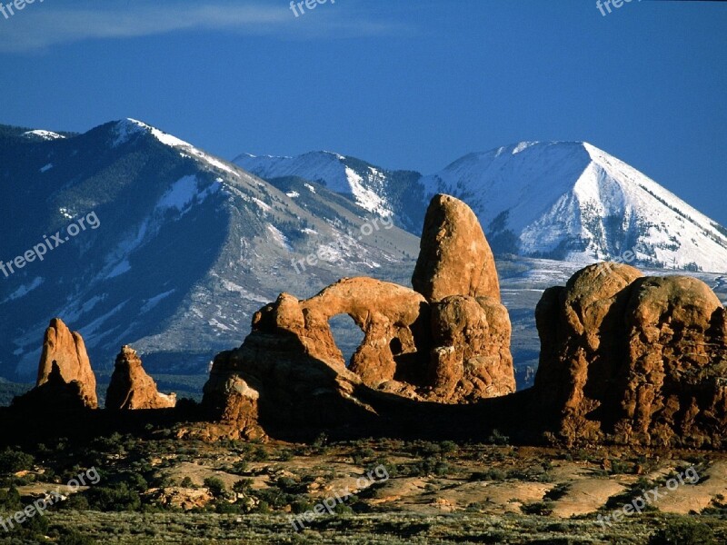 Arch Rock Geologic Formation Stone Sandstone Formation