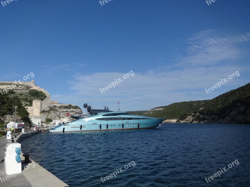 Port Yacht Blue Boats Mediterranean