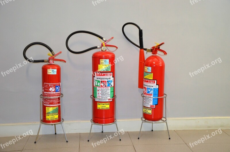 Fire Extinguisher Ground Red Free Photos