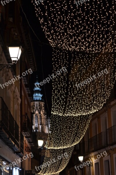 Toledo Buildings Night Spain City