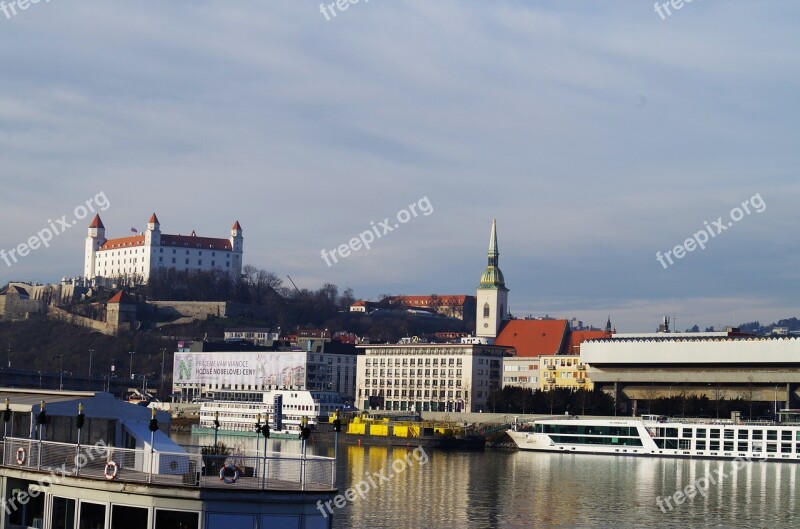 Bratislava Danube Slovakia Castle River