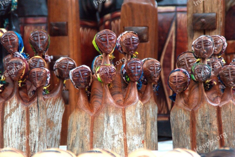 South Africa Market Figurines Culture Statues