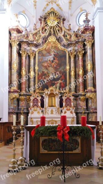 Monastery Scheyern Benedictine Religion Altar