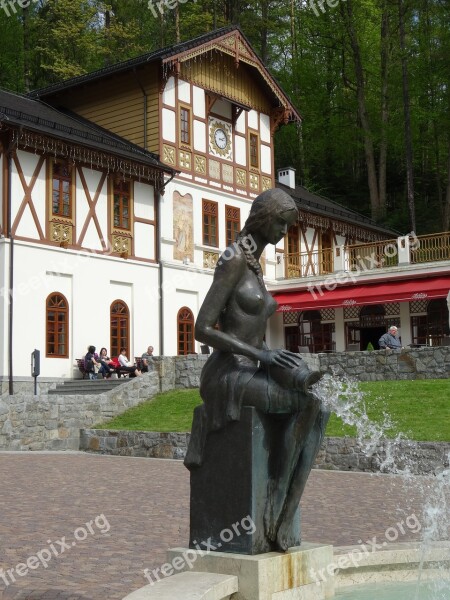 City Szczawnica Pieniny Malopolska Fountain Water