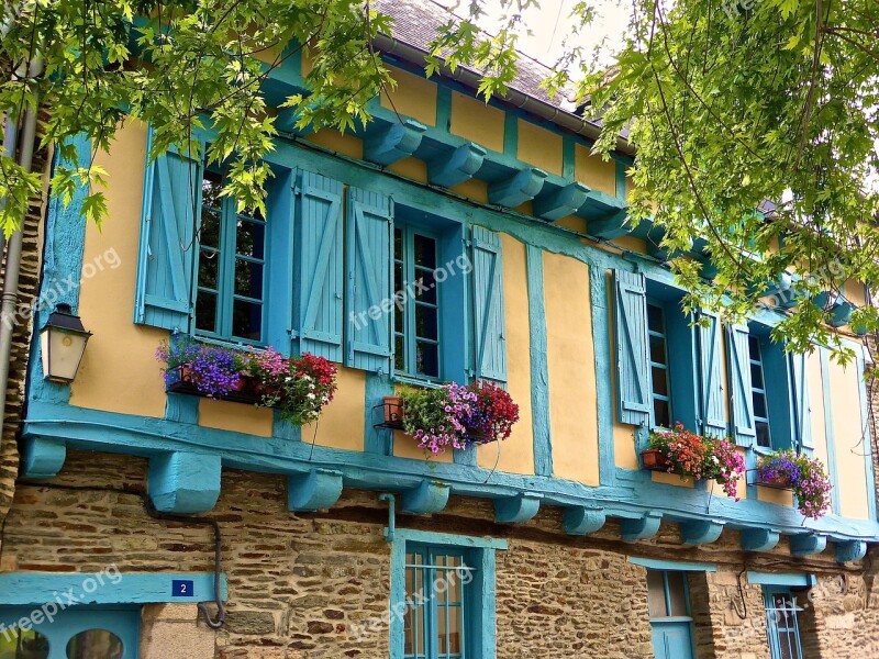 Half Timbered Windows Historic Medieval Traditional