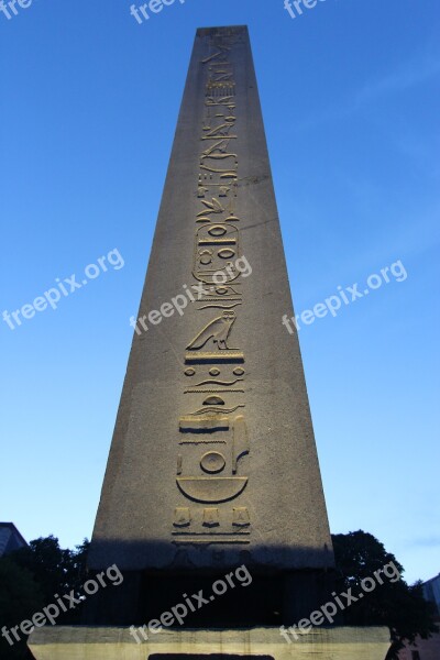 Obelisk Hieroglyphs Egypt Egizio Turkey