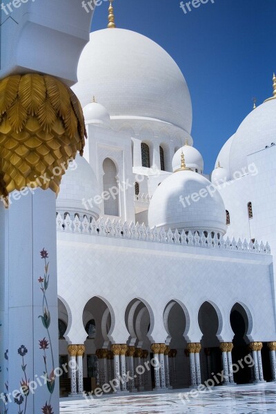 Mosque Abu Dhabi Architecture Muslim Islam