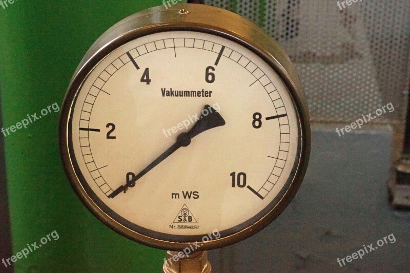 Vacuum Gauge Ad Gauge Old Control Elements