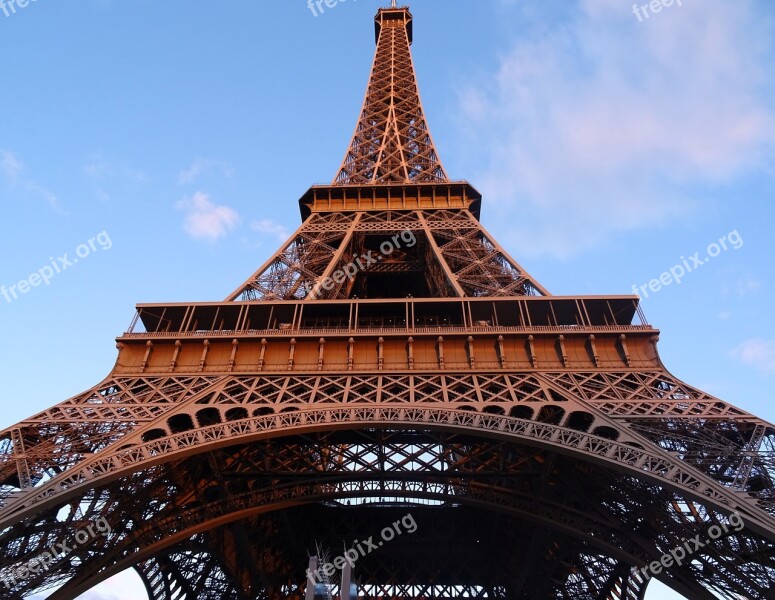 Paris Tower Sky Eiffel France