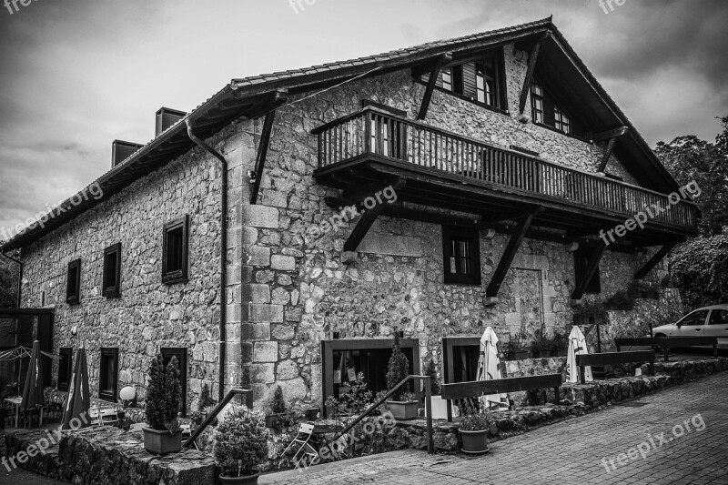 House Hotel Landscape Basque Country Facade