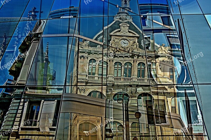 City Lyon Urban Reflection Architecture