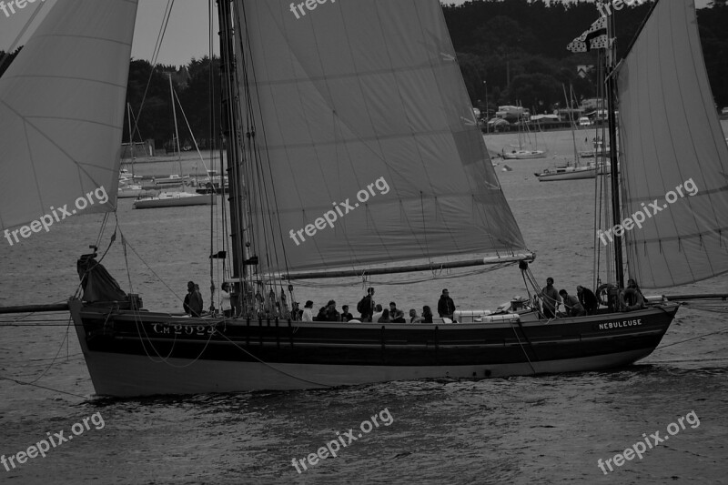 Boat Sailing Sailboat Old Rig Sailing Boat