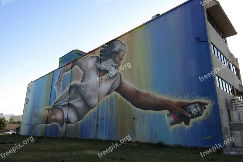 Art Street Art God Spray Paint Houston