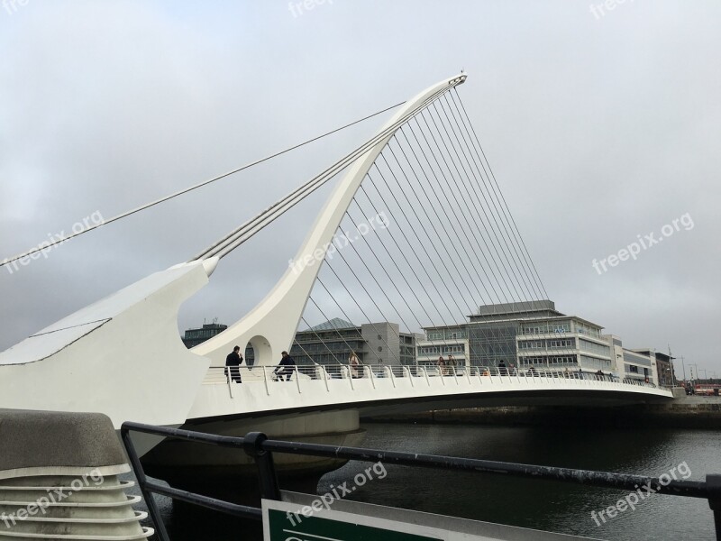 Bridge Drawbridge Landmark Icon Dublin