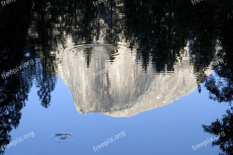 Reflection Water Blue Fresh Pond