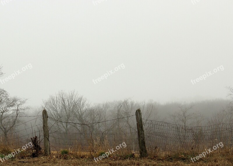 Rural Country Fence Post Wood