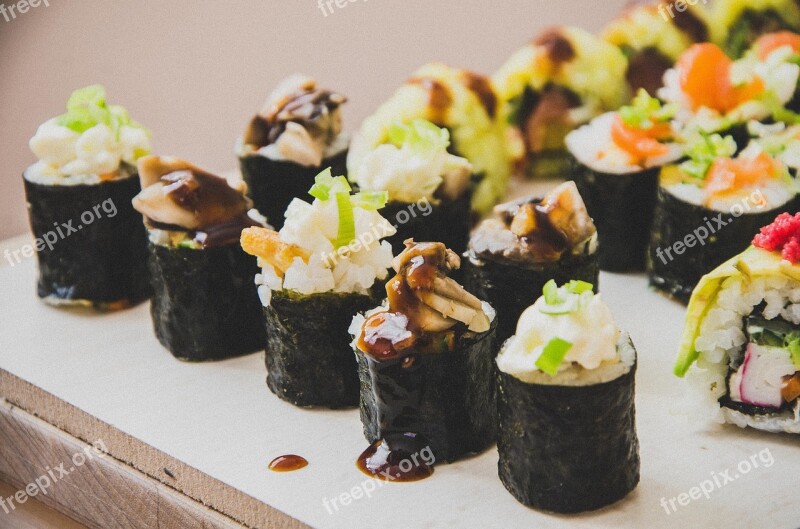 Sushi Food Rice Free Photos