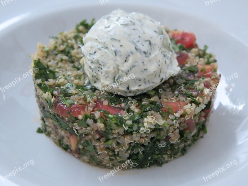 Quinoa Cream Cheese Salad Food Cream