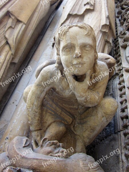 Basilica Of St Denis Sculpture Portal Entrance Gothic