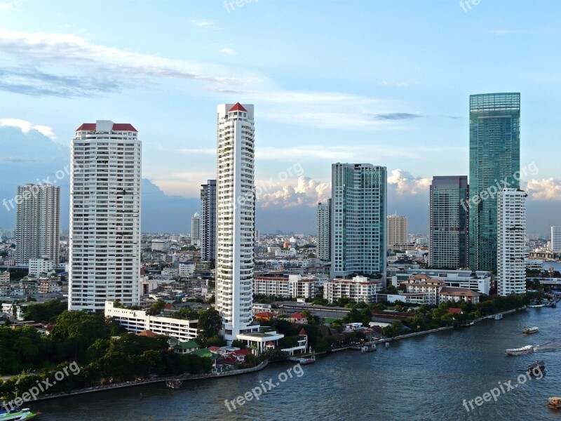 Thailand Bangkok City Metropolis Skyline