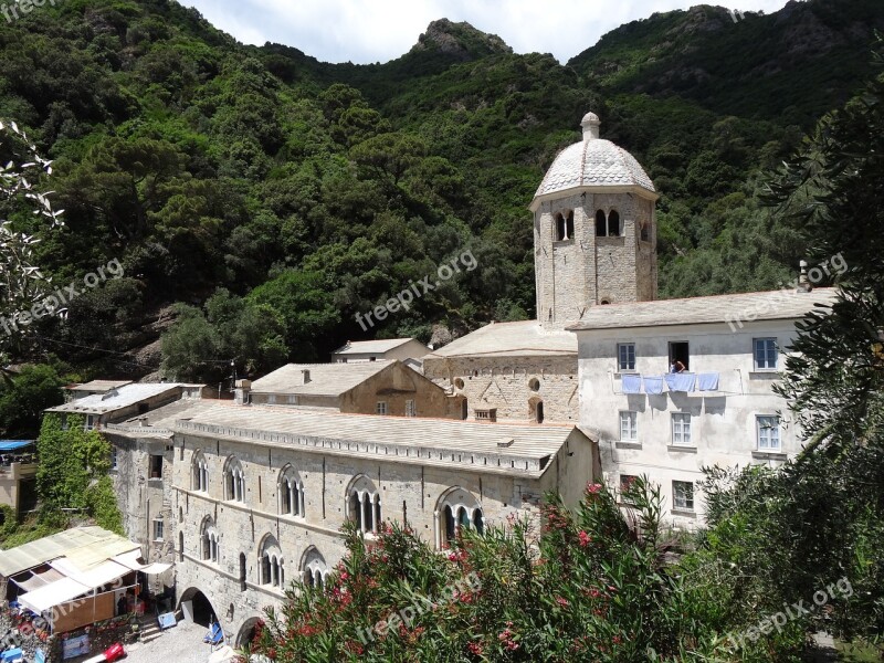 San Fruttuoso Liguria Italy Monastery Free Photos