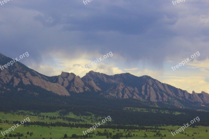 Mountain Storm Landscape Weather Outdoors