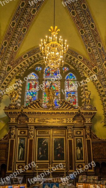 Santa Maria Novella Florence Italy Chandelier Church