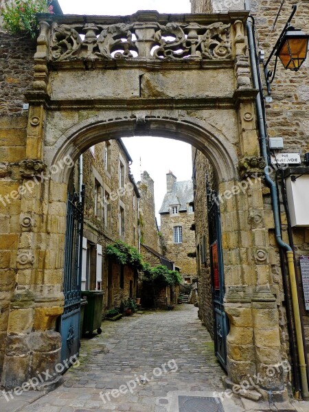 Arch Entrance Entry Old Town Laneway