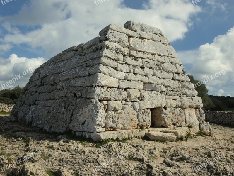 Prehistory Minorca Talaiot Naveta Free Photos