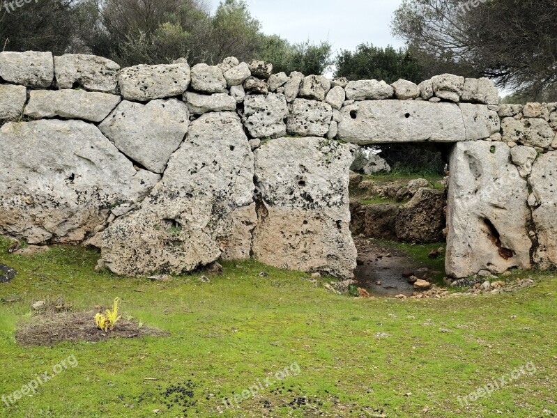 Prehistory Minorca Talaiot Free Photos