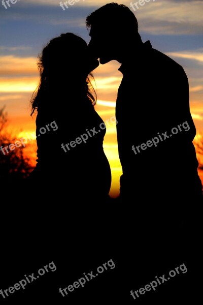 Love Baby Sunset Pair Romantic