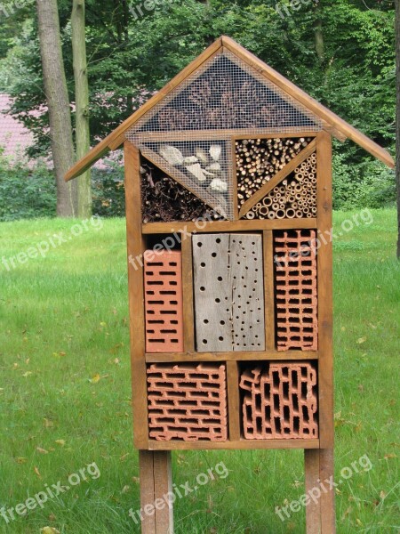 Insect House Bug Hotel Cracow Zoo Wooden Ecology