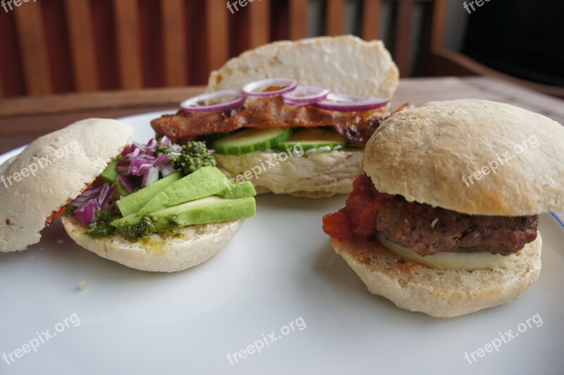 Sandwich Buns Lunch Free Photos