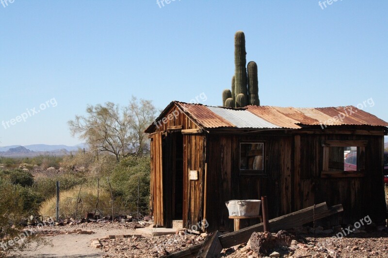 Usa Arizona Quartzsite Ghost Town Castle Dome