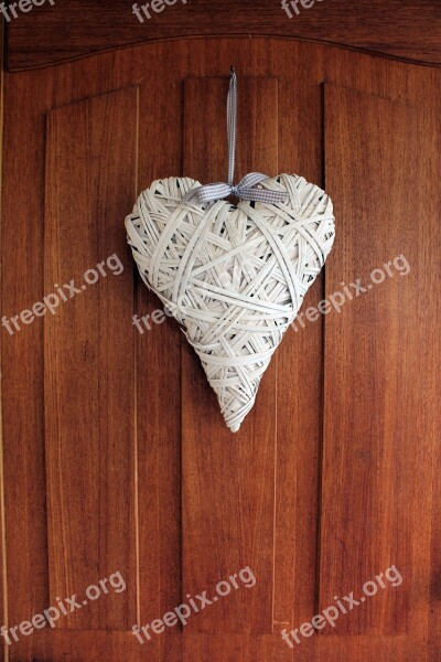 Heart Door Wood Love Entrance