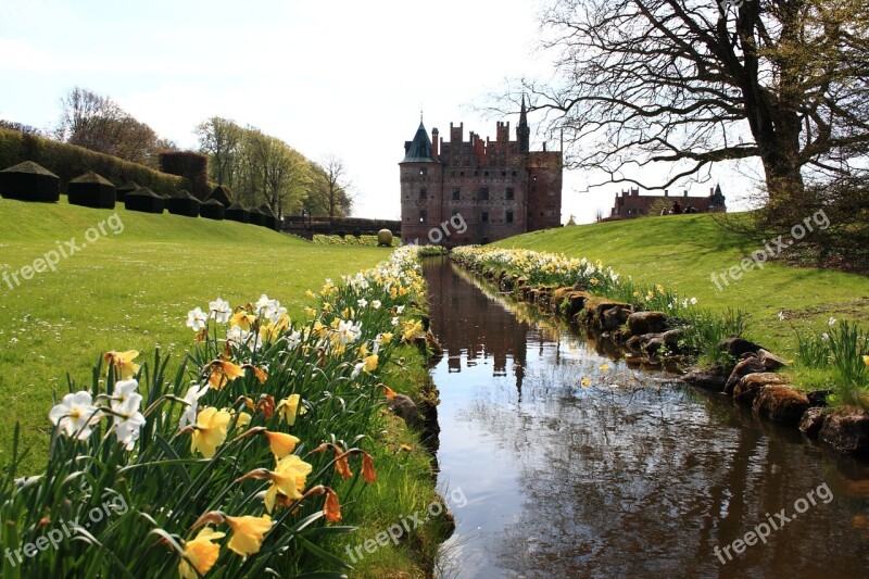 Fyn Egeskov Castle Spring Denmark