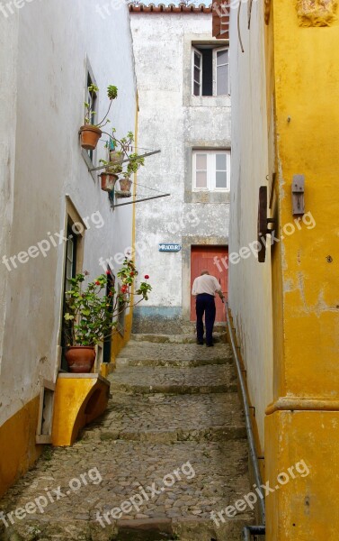 Portugal Miradouro Age Stairs Of Life