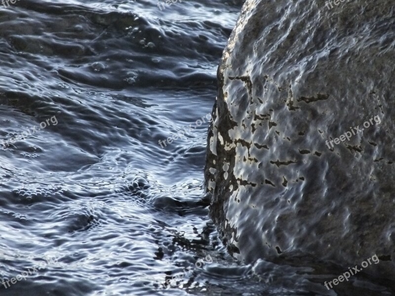 Water Sea Rock Blue Summer