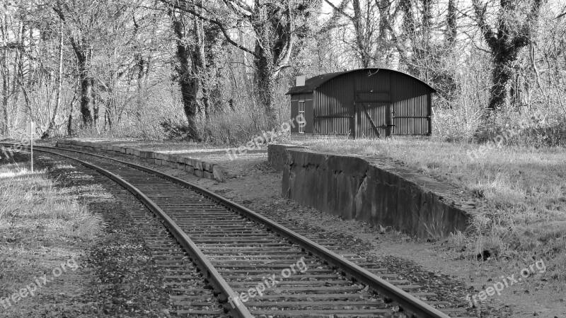 Old Railway Station Abandoned Railroad Tracks Railroad Track Platform