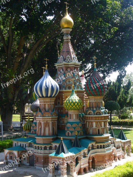 Church Miniature Russian Thailand Religion