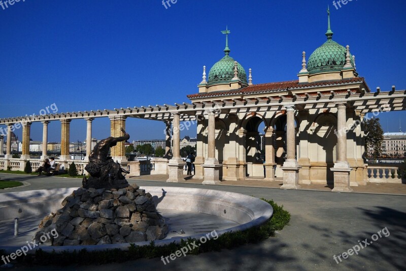 Architecture Castle Garden Bazaar Budapest Renovation Monument