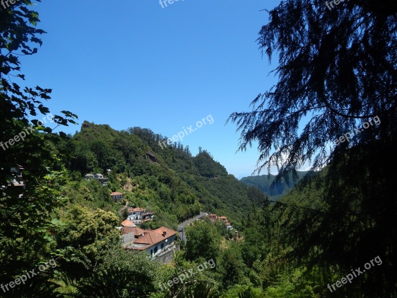 Mountain Village Mountain Landscape Madeira Free Photos