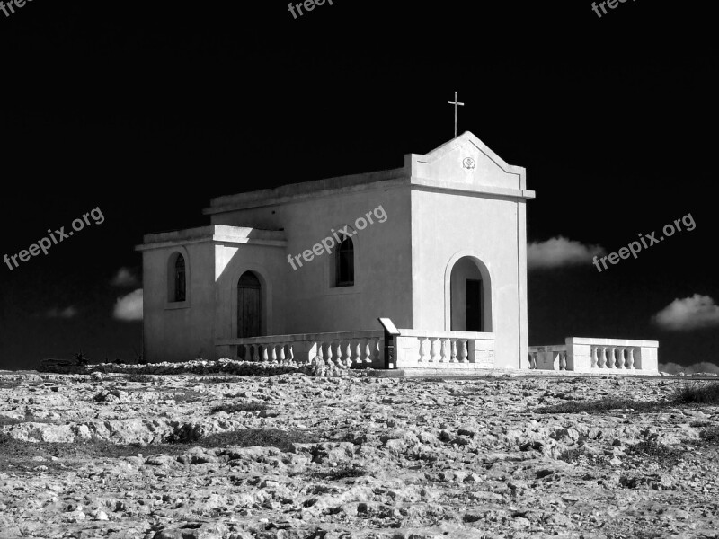 Chapel Remote Black White Church