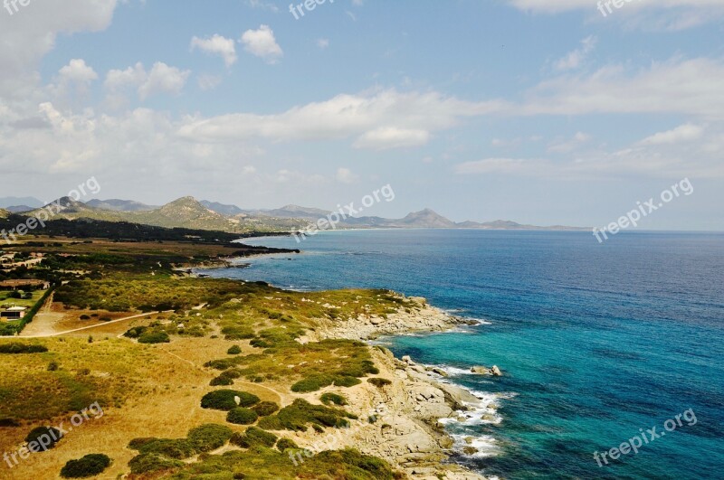 Sardinia Water Ocean Mediterranean Beach