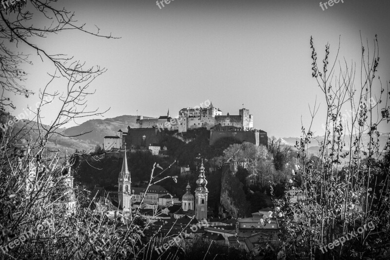 Fortress Hohensalzburg Fortress Salzburg Mönchberg Late Autumn