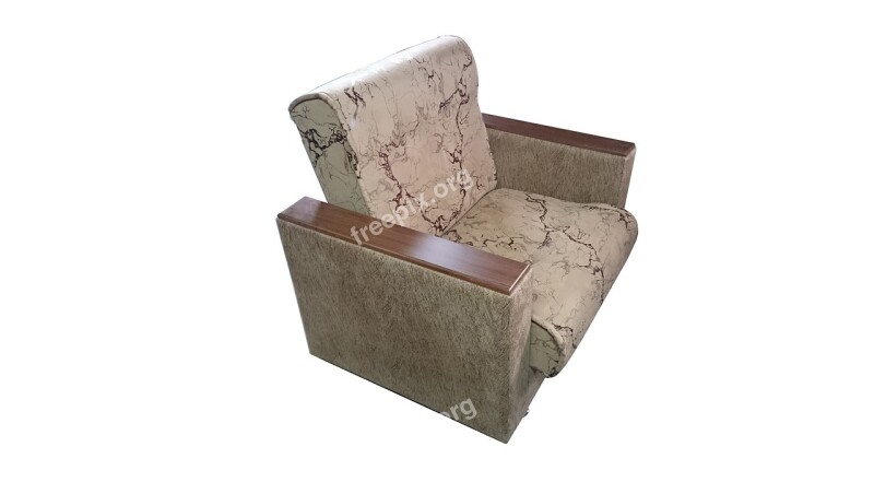 Armchair Karičnevoe Upholstered Furniture Armrests Interior