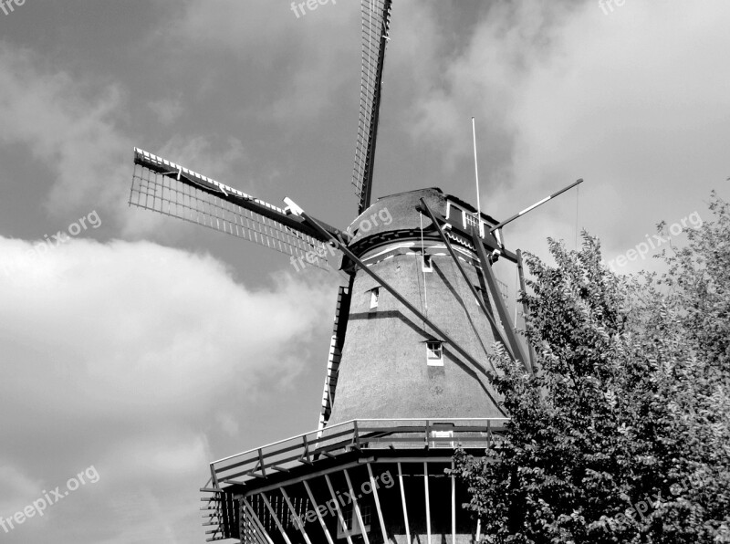 Amsterdam Windmill Holland Netherlands Dutch